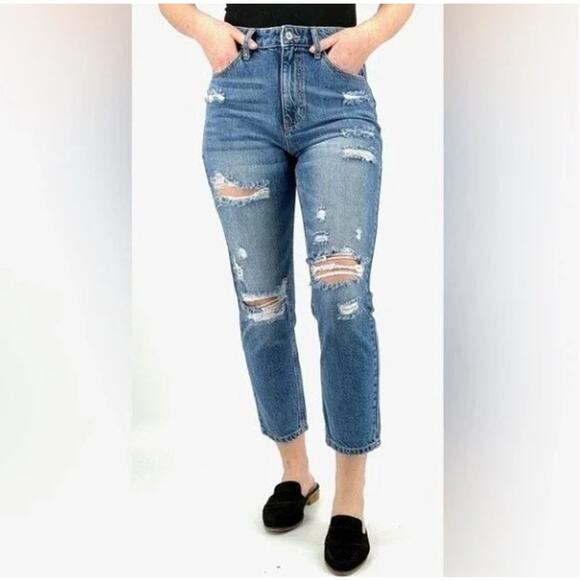KanCan Denim - Kancan Estilo High Rise Distressed Jeans Sz 5/26